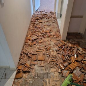 old timber floor removal