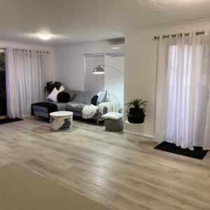 hybrid flooring in room