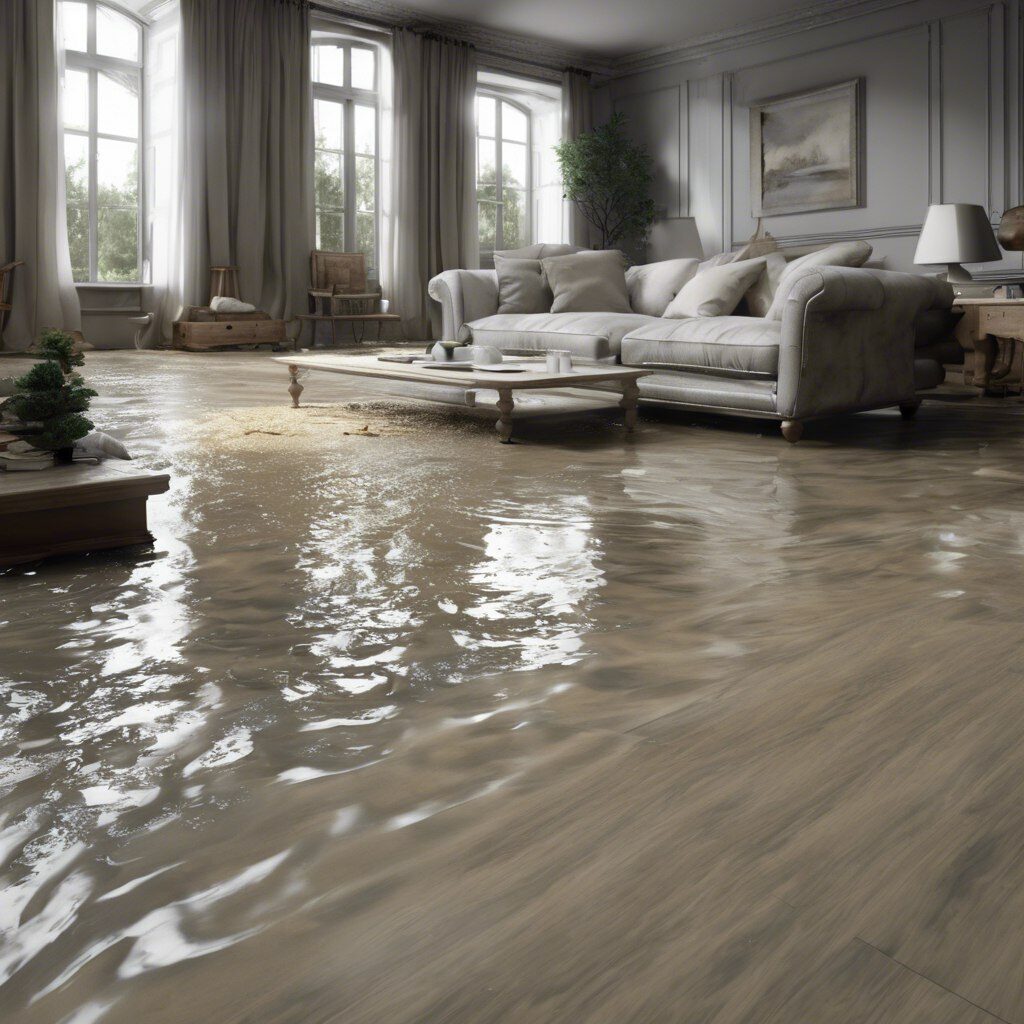 flooring damaged by water